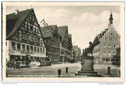 Tauberbischofsheim - Hotel Goldene Rose - Christoph Von Schmid Denkmal - Foto-AK - Tauberbischofsheim