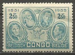 Belgian Congo - 1935 Belgian Kings 2.50f Fresh MLH *    SG 211  Sc 163 - Ongebruikt