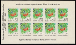 Finland 1991 - Definitive Self-adhesive Stamp Sheet - Flora, Rowan - Mi 1129 ** MNH - Blocks & Kleinbögen