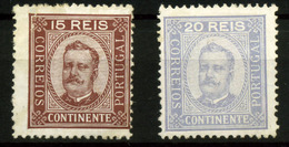 Portugal Nº  68/9. Años 1892-93 - Neufs