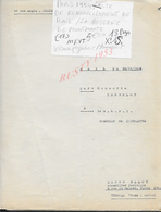 PARIS 1954 ACTE DE RENOUVELLEMENT DE BAIL LA ROSERIE DE MONTMARTRE HERBELOT A LA S À R 1 13 PAGES : - Manuscripts