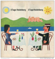 3 Tage Heidelberg 1966 - Graphische Gestaltung Wolf Magin Mannheim - Faltblatt - Baden-Wurtemberg