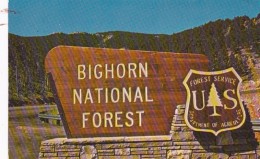 Wyoming Sheridan Big Horn National Forest Welcome Sign - Sheridan