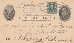 Etats Unis Entier Postal Pour L'Autriche 1907 - 1901-20