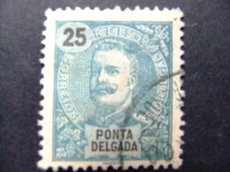 PONTA DELGADA AÇORES 1897 - 1905 CARLOS 1º Yvert 19 FU - Ponta Delgada
