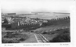 Almeria  - Alcazaba Y Vista Del Puerto -  No Circulado - Almería