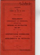 VP12.673 - LILLE 1935 - Compagnie Du Chemin De Fer Du Nord - Lignes Françaises - Réglement Concernant Le Personnel.... - Chemin De Fer