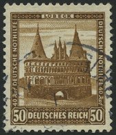 Dt. Reich 462 O, 1931, 50 Pf. Lübeck, Holstentor, Pracht, Mi. 100.- - Usados