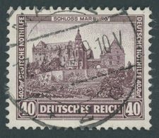 Dt. Reich 478 O, 1932, 40 Pf. Schloss Marburg, Pracht, Gepr. A. Schlegel, Mi. 85.- - Usados