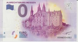 Billet Touristique 0 Euro Souvenir Allemagne Albrechtsburg Meissen 2017-1 N°XENQ004882 - Private Proofs / Unofficial