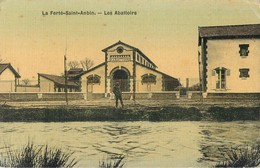 LA FERTE-SAINT-ANBIN ABATTOIRS CARTE TOILEE 45 - La Ferte Saint Aubin