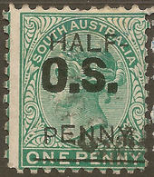 SOUTH AUSTRALIA 1882 1/2d On 1d OS SG O48 U #AMC24 - Oblitérés