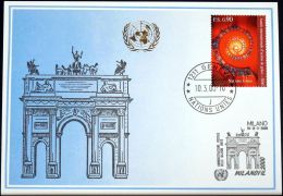 UNO GENF 2000 Mi-Nr. 307 Blaue Karte - Blue Card - Brieven En Documenten