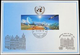 UNO GENF 2000 Mi-Nr. 309 Blaue Karte - Blue Card - Brieven En Documenten