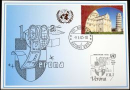 UNO GENF 2003 Mi-Nr. 340 Blaue Karte - Blue Card - Brieven En Documenten