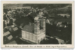 Straupitz - Kirche - Fliegeraufnahme - Foto-AK 40er Jahre - Verlag Max O'Brien Berlin - Straupitz