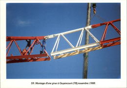 78 - GUYANCOURT - Montage D'une Grue - 1988 - Guyancourt