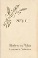 Lontzen Menu De 1953 - Lontzen