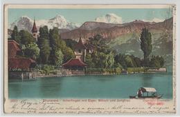 Thunersee - Hilterfingen Mit Eiger, Mönch Und Jungfrau - Preis-Karte - Hilterfingen