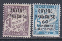 Guyane  Taxe N° 8 / 9 X Partie De Série :  Les 2 Valeurs Trace De Charnière Sinon  TB - Autres & Non Classés