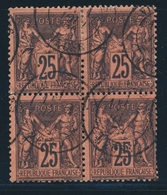 O N°91 - Bloc De 4 - TB - 1876-1878 Sage (Type I)