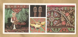 Artifacts By Folkscraftsmen Of Kirghizia (Kyrgyzstan Kirghizistan) 2 Scans 20,9 Cm X 9,0 Cm - Kirghizistan