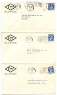 Canada 1955 5 Covers Toronto, Ontario - Earl Gloves To Gloversville NY - Covers & Documents
