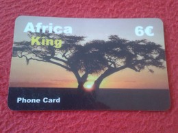 RARA ANTIGUA TARJETA TELEFÓNICA PHONE CARD ESPAÑA SPAIN ESPAGNE ? AFRICA KING 6 EUROS AFRIQUE ÁRBOL TREE VER FOTO/S Y DE - Autres & Non Classés