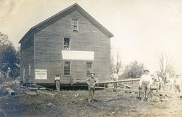 Lot De 2 Cartes Photo - Maison Mobile, Constructions Metalliques, Four:  à Localiser - Entreprise Samuel Clark - Andere & Zonder Classificatie