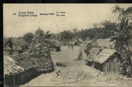 Carte Obl. N° 43 Vue 39  Stanley-Falls: In Village   Obl. Sakania  30/11/1921 - Stamped Stationery