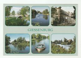 2012 Postcard GISSENBURG RIVER TOUR BOAT On GISSEN, Bridge NETHERLANDS  COVER Stamps GREEN ENERGY LIGHTBULB Electric - Lettres & Documents
