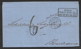 1864 Faltbrief Preussen ( Berlin ) Nach Bordeaux Frankreich - Storia Postale