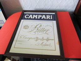 MIROIR PUBLICITAIRE CAMPARI  BITTER   -  G. CAMPARI  MILANO -  (  ITALY  )  ( Pas Courant ) - Miroirs