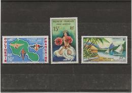 POLYNESIE FRANCAISE - POSTE AERIENNE N° 7 A 9  X  - ANNEE 1964 - COTE : 37,30 € - Ungebraucht