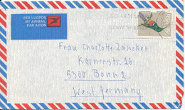 South Africa Air Mail Cover Sent To Germany Johannesburg 25-8-1980 BIRD Stamp - Luftpost