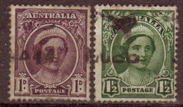AUSTRALIE - 1942 - YT N° 143 / 144  - Oblitérés   - Elisabeth - Oblitérés