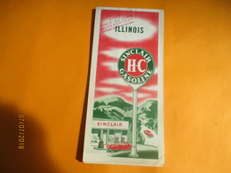 Carte Routiére/Sinclair Gasoline / ILLINOIS / USA//Rand Mc Nally & Co Chicago/1950           PGC228 - Wegenkaarten