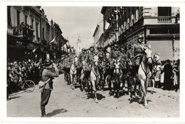 * T1/T2 1940 Szatmárnémeti, Satu Mare; Bevonulás Honvéd Lovas Katonákkal / Entry Of The Hungarian Troops - Non Classés