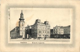 T2 Temesvár, Timisoara; Kossuth Lajos Tér, Templom, Villamos. Ideal W.L. Bp. No. 6678. / Square, Church, Tram - Non Classés