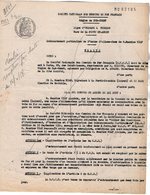 VP12.726 - PARIS - Acte De 1953 - Entre La S.N.C.F Ligne D'ORLEANS à VIERZON - Gare De LA FERTE SAINT AUBAIN & Mr NIAF - Chemin De Fer