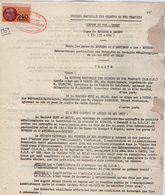 VP12.730 - PARIS - Acte De 1959 - Entre La S.N.C.F Ligne De BOURGES à ARGENT X ASNIERES & La Sté HUET & BRIAU à TOURS - Chemin De Fer