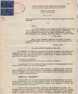 VP12.734 - PARIS X TOURS - 2 Actes De 1961 - Entre La S.N.C.F Gare De LA HAYE - DESCARTES & Mr Gaston CELLERIN - Ferrovie