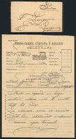 340 ARGENTINA: Telegram Of Ferro-Carril Córdoba Y Rosario, Sent From Buenos Aires To Estación Larguía On 6/OC/1893, Exce - Autres & Non Classés