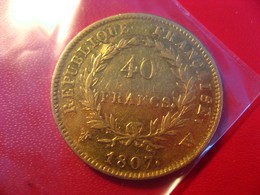 Napoléon Ier - 40 Francs 1807 W - 40 Francs (oro)