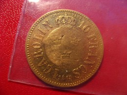 France/Suéde - Carolin 1869 - 10 Francs - Monnaie Commemorative Pour La Venue De Carl XV En France - 10 Francs (gold)