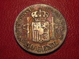 Espagne - 50 Centimos 1880 Alfonso XII 8867 - First Minting