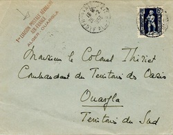 27-2-1953- 1 ère Liaison Postale Aérienne / AIR FRANCE / ALGER-OUARGLA ( Saulgrain N° 421 ) - Poste Aérienne