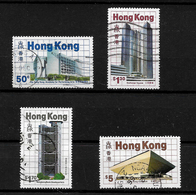 Hong Kong 1985 QEII New Buildings, Complete Set Used (6710) - Usati