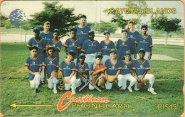 Cayman Island - CAY-8D, GPT, 8CCID, Baseball Team, 15$, 20,000ex, 1994, Used - Kaaimaneilanden