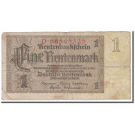 Billet, Allemagne, 1 Rentenmark, 1937, 1937-01-30, KM:173b, B - [13] Bundeskassenschein
